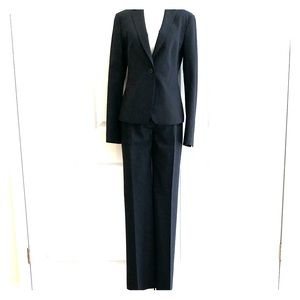 Ann Taylor Navy Blue pinstripe pants suit